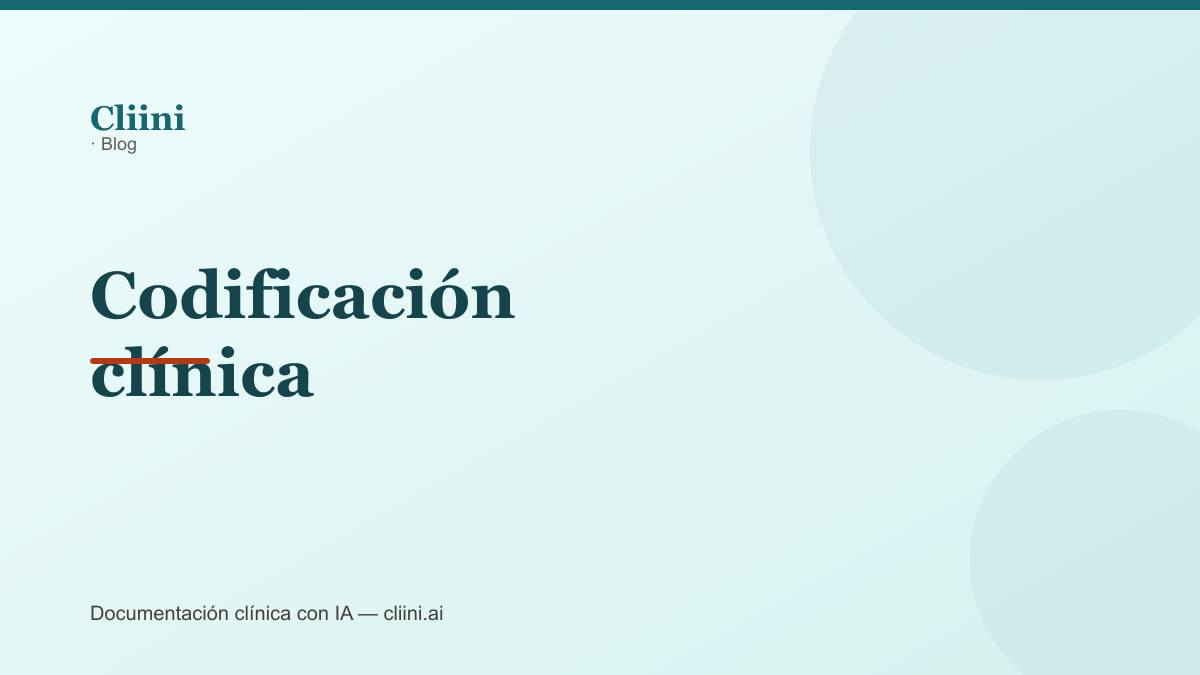 Portada de la categoría Codificación clínica — Blog de Cliini